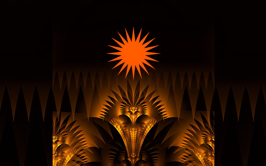 Aztec Sun Digital Art by Gary Blackman