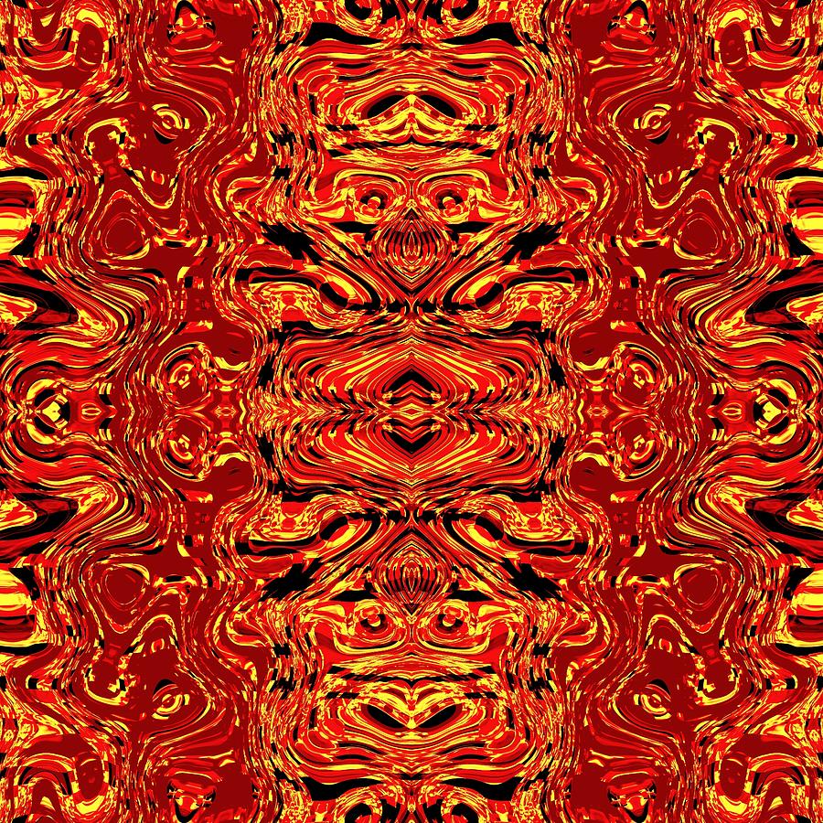 Aztecas Raw - Abstract digital image Digital Art by Karl Jones