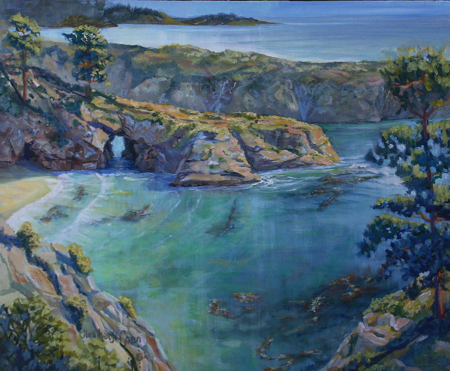 Azure Cove Painting by Heather Coen | Fine Art America