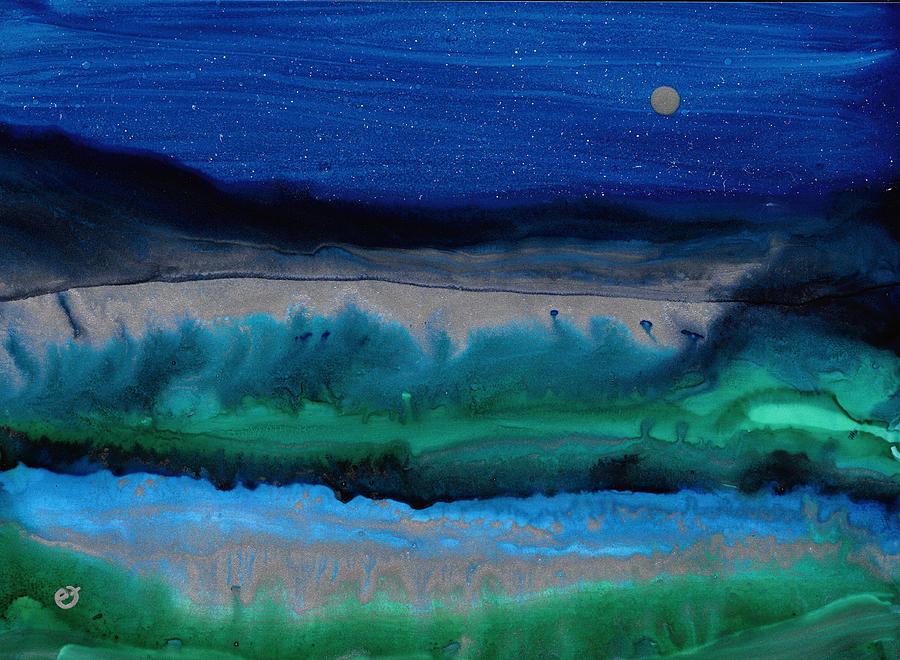 Azure Evening Painting by Eli Tynan