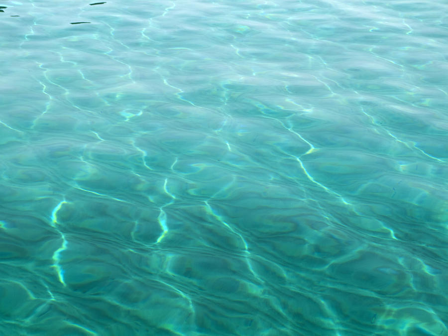 Azure sea off Mykonos Photograph by Brenda Kean