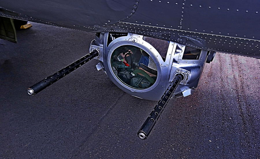 B 17 Belly Turret Photograph by Nick Kloepping