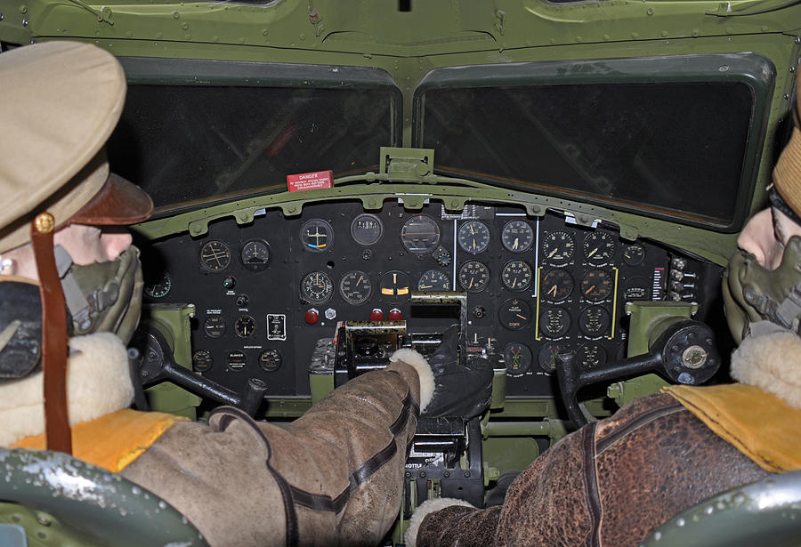 B-17 Bomber Cockpit Photograph by John Black