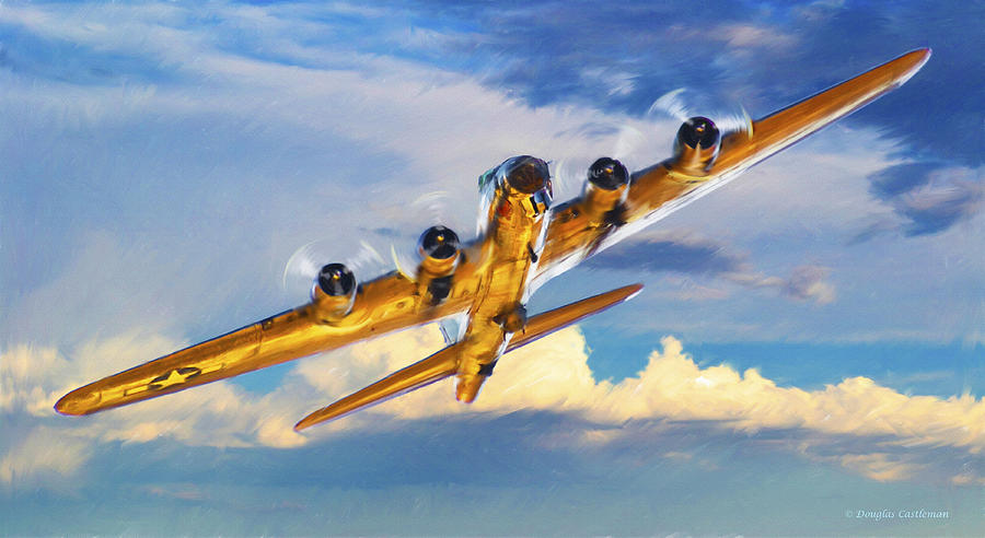 B-17 Digital Art by Douglas Castleman