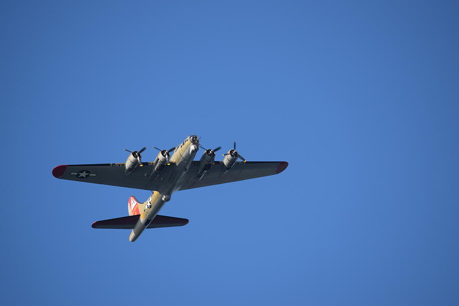B-17 Over La Jolla Cove Photograph