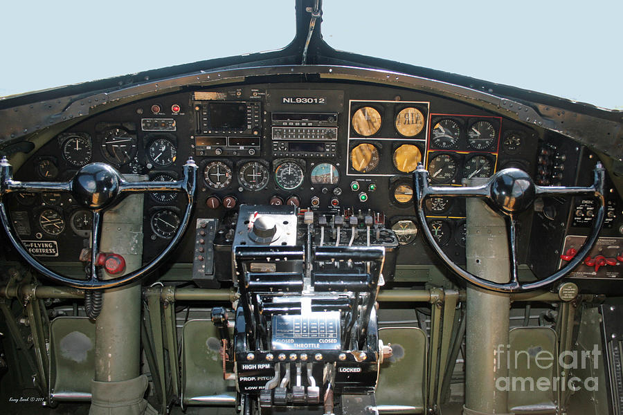 A Consolidated Aircraft B-24 Liberators Cockpit Named Witchcraft Photograph by Kenny Bosak