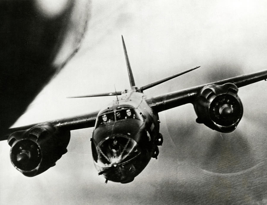 B-26 Marauder Very Closeup Photograph by Underwood Archives