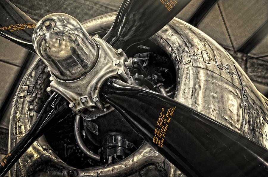 B-29 Engine Photograph by Ken Smith