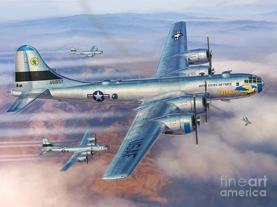 B-29s Over Korea Digital Art by Stu Shepherd - Fine Art America