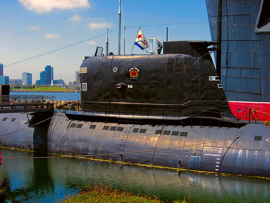 B-427 Scorpion Submarine Long Beach CA Digital Art by Wendy J St Christopher