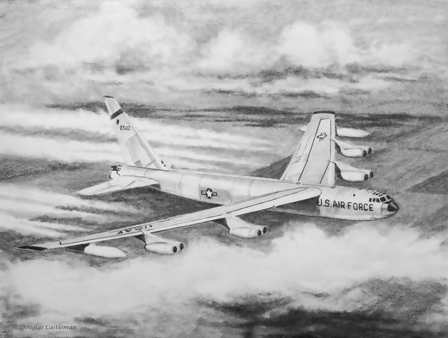 B-52 Drawing by Douglas Castleman
