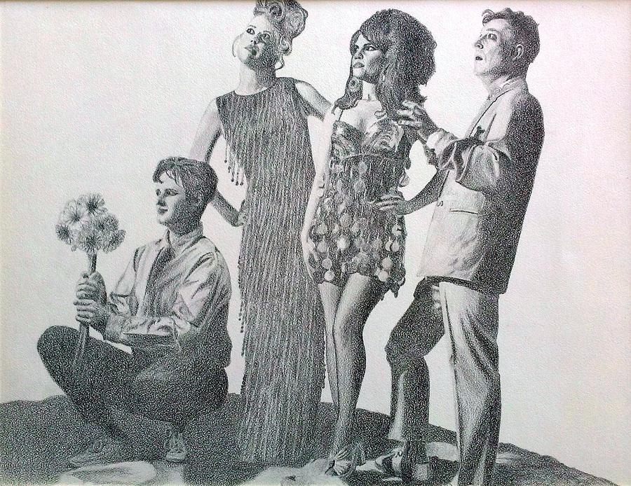 B52's in Outer Space Drawing by Eric Tenute Pixels