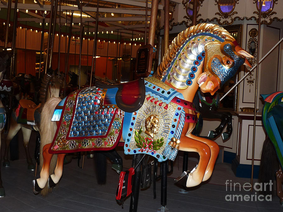 B And B Carousel In Coney Island Photograph By Kendall Eutemey