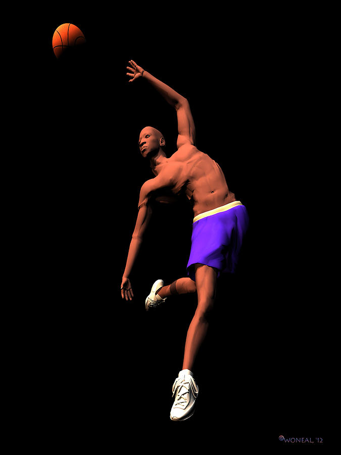 Sports Digital Art - B Baller 2 by Walter Neal