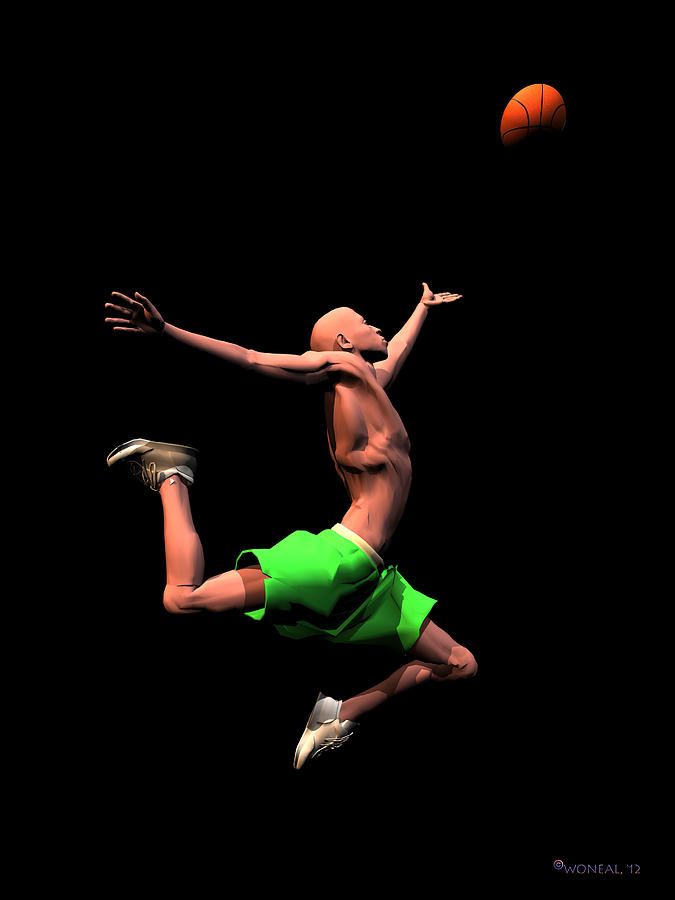 Sports Digital Art - B Baller 3 by Walter Neal