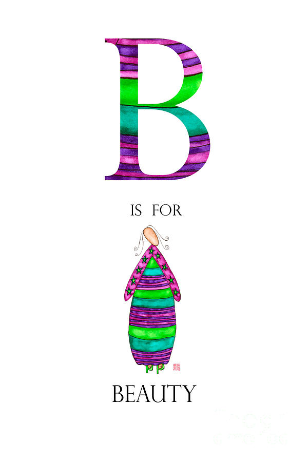 B is for Beauty Painting by Emily Lupita Studio