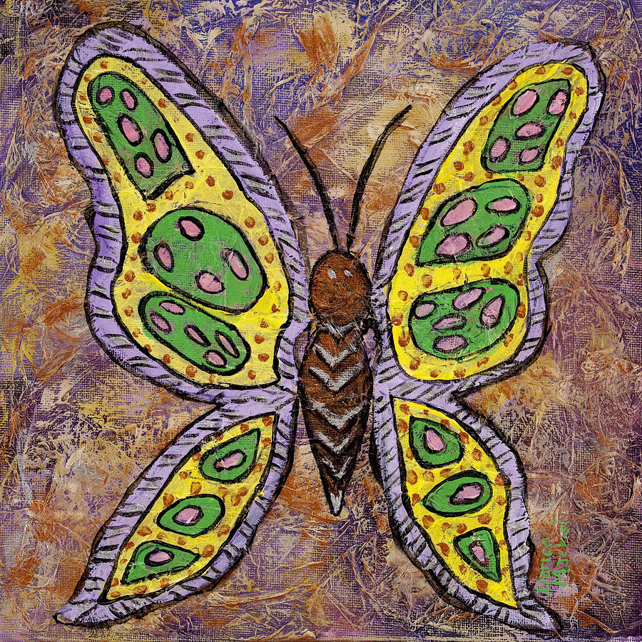 B Is for Butterfly Painting by Darice Machel McGuire