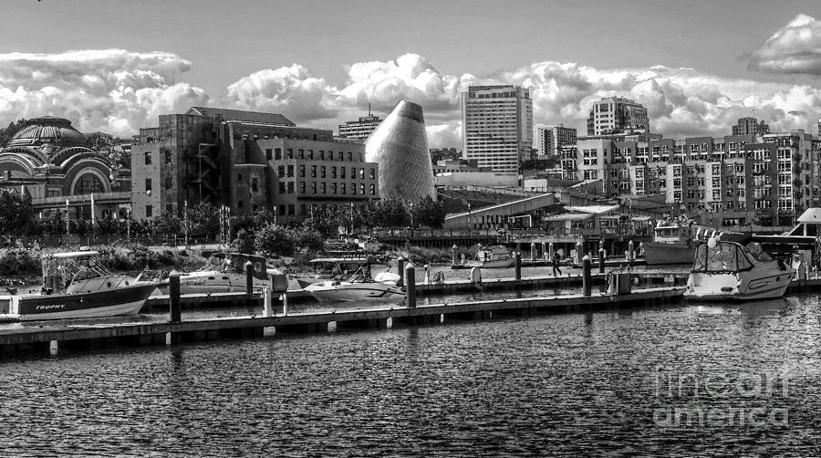 B W Museum Waterway View  Photograph by Chris Anderson