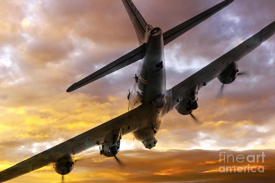 B17 Fire In The Sky Digital Art by Airpower Art
