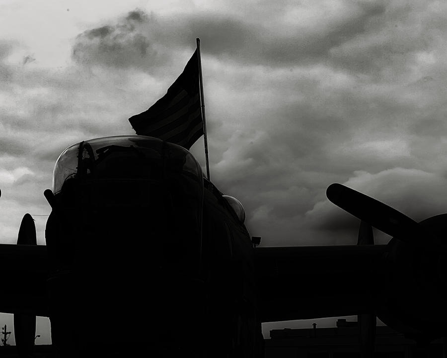 Mac Miller Photograph - B17 Flying Fortress In Black and White by M K Miller