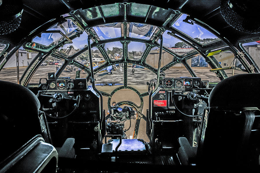 B29 Cockpit Photograph by Chris Smith