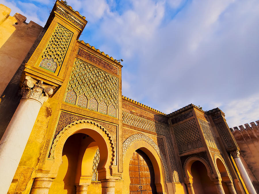 Architecture Photograph - Bab Mansour in Meknes in Morocco by Karol Kozlowski