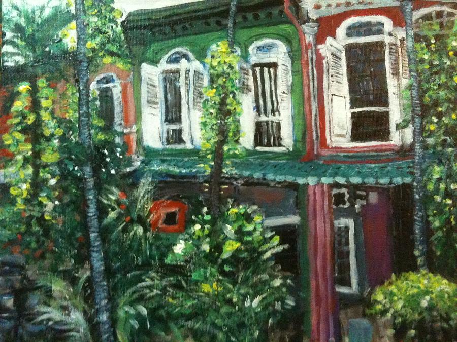 Baba Nonya House Painting by Belinda Low