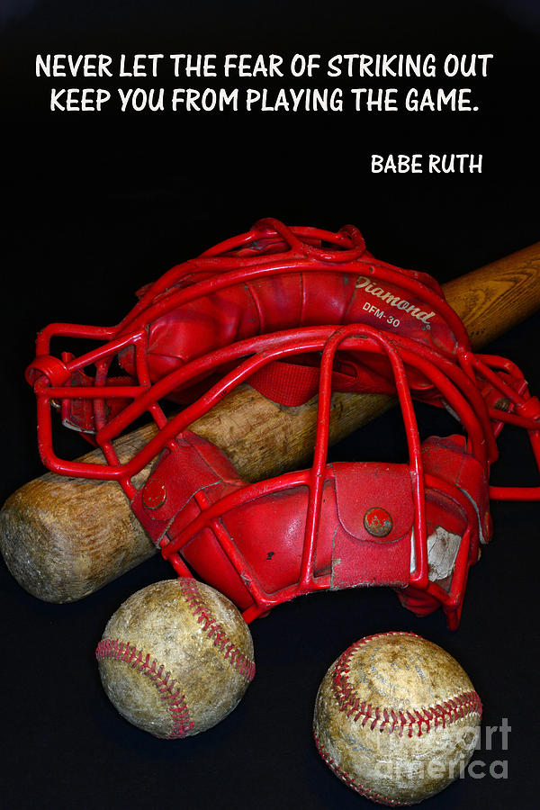 Babe Ruth Photograph - Babe Ruth on Baseball. by Paul Ward