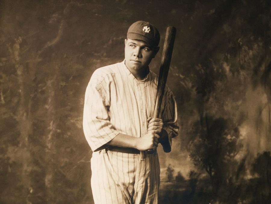 Baseball Photograph - Babe Ruth - The Sultan of Swat by Thea Recuerdo.