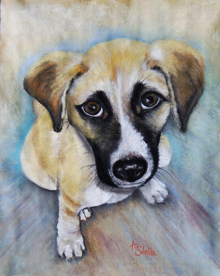 Baby Addie Painting by Annamarie Sidella-Felts