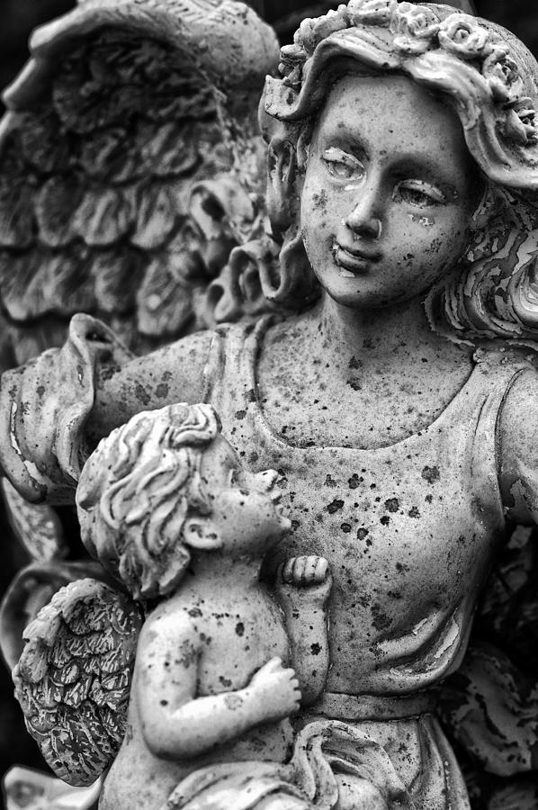 Baby Angel Statue II Photograph by Off The Beaten Path Photography - Andrew Alexander
