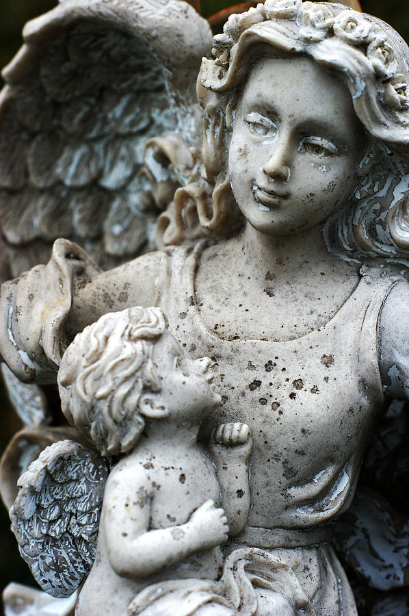 Baby Angel Statue Photograph by Off The Beaten Path Photography - Andrew Alexander