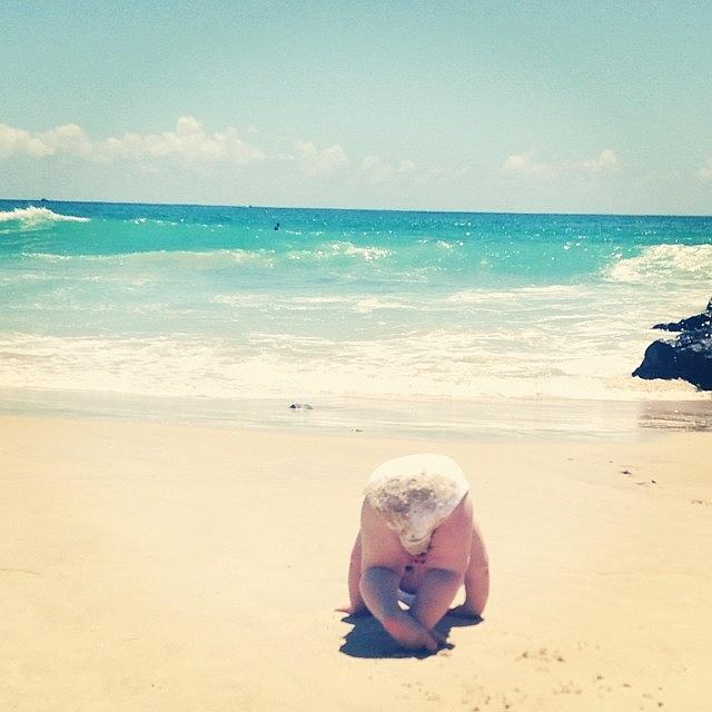 Baby Beach Yoga ☀🌈 Photograph by Sarah Gillett
