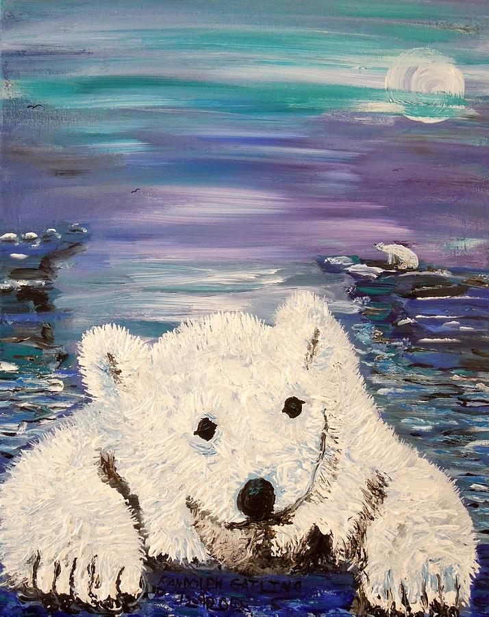 Baby Bear Painting by Randolph Gatling
