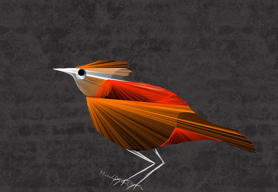 Baby Bird Digital Art by Asok Mukhopadhyay