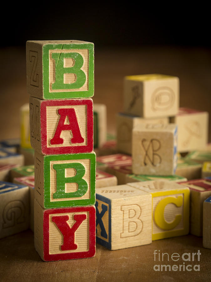 Baby Blocks Photograph by Edward Fielding