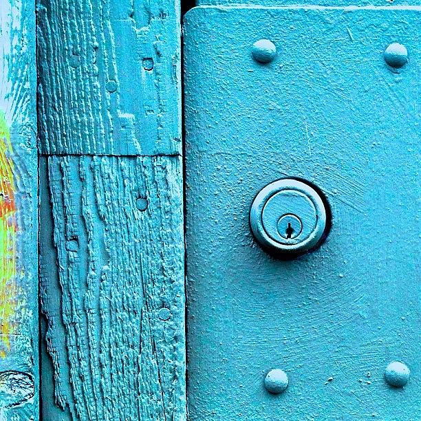 Baby Blue Keyhole Photograph by Julie Gebhardt