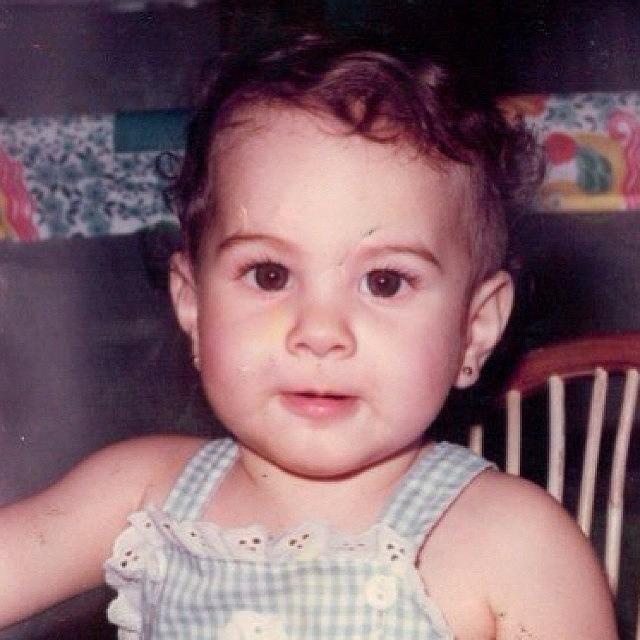 Me Photograph - Baby Brunette #tbt #me #baby by Ariana Hernandez