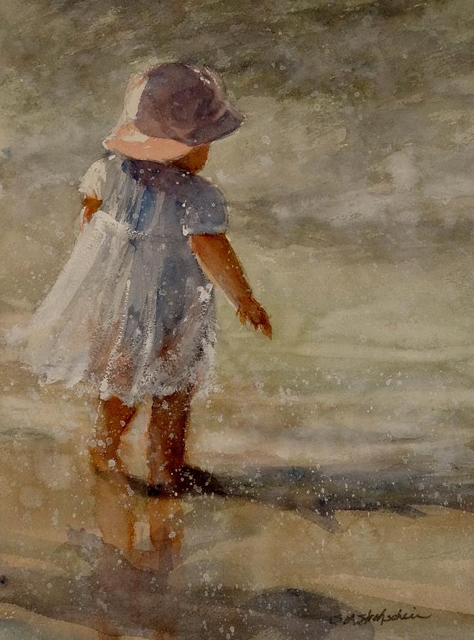 Baby By the Sea Painting by Sandra Strohschein