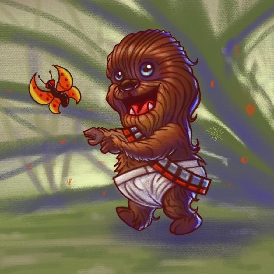 Baby Chewy Painting by Anthony Mata - Pixels