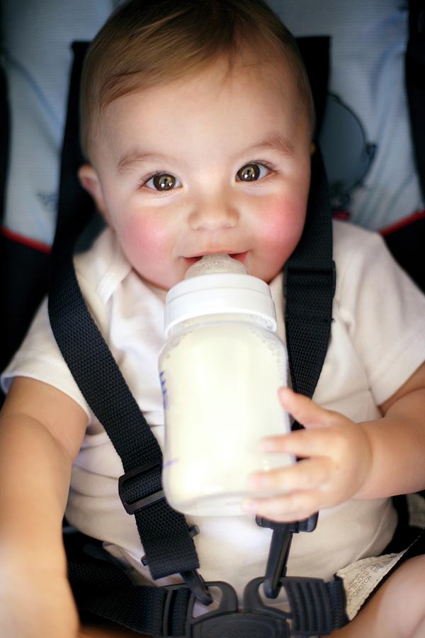 Baby Drinking Photograph By Ian Hooton Science Photo Library Fine Art