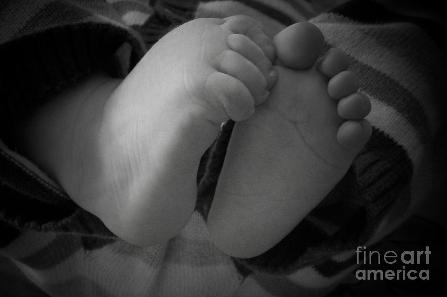 Baby Feet Photograph by Barbara Bardzik