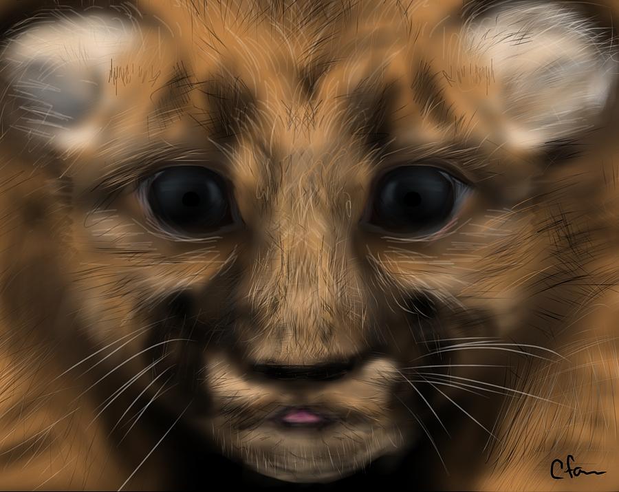 Baby Florida Panther Digital Art by Christine Fournier