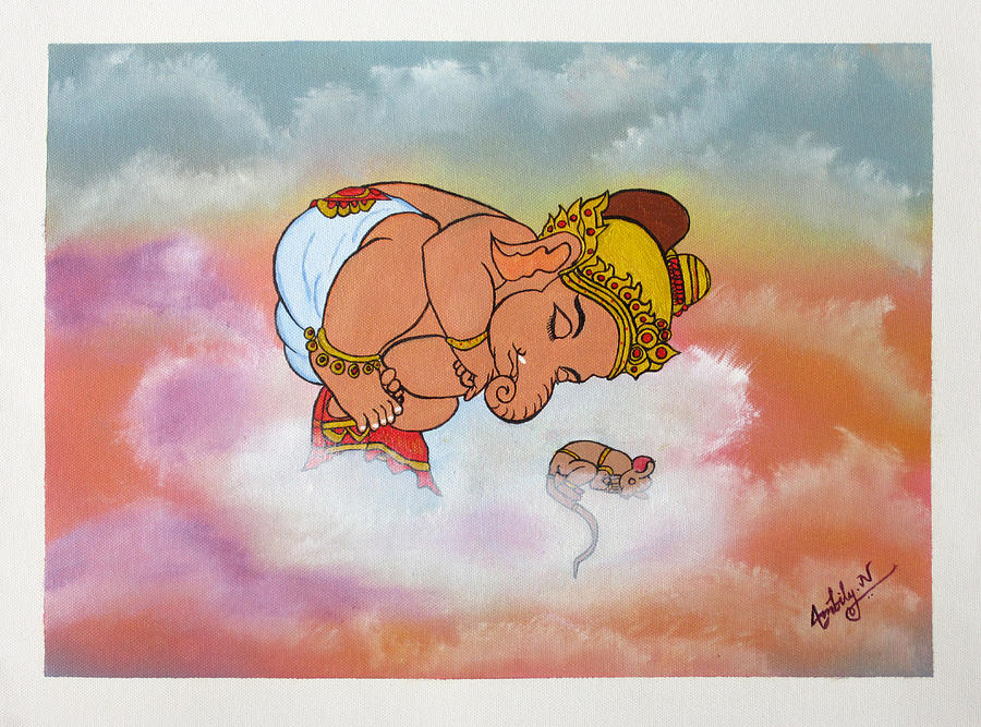 Bal Ganesh, Beautiful Sketch HD phone wallpaper | Pxfuel