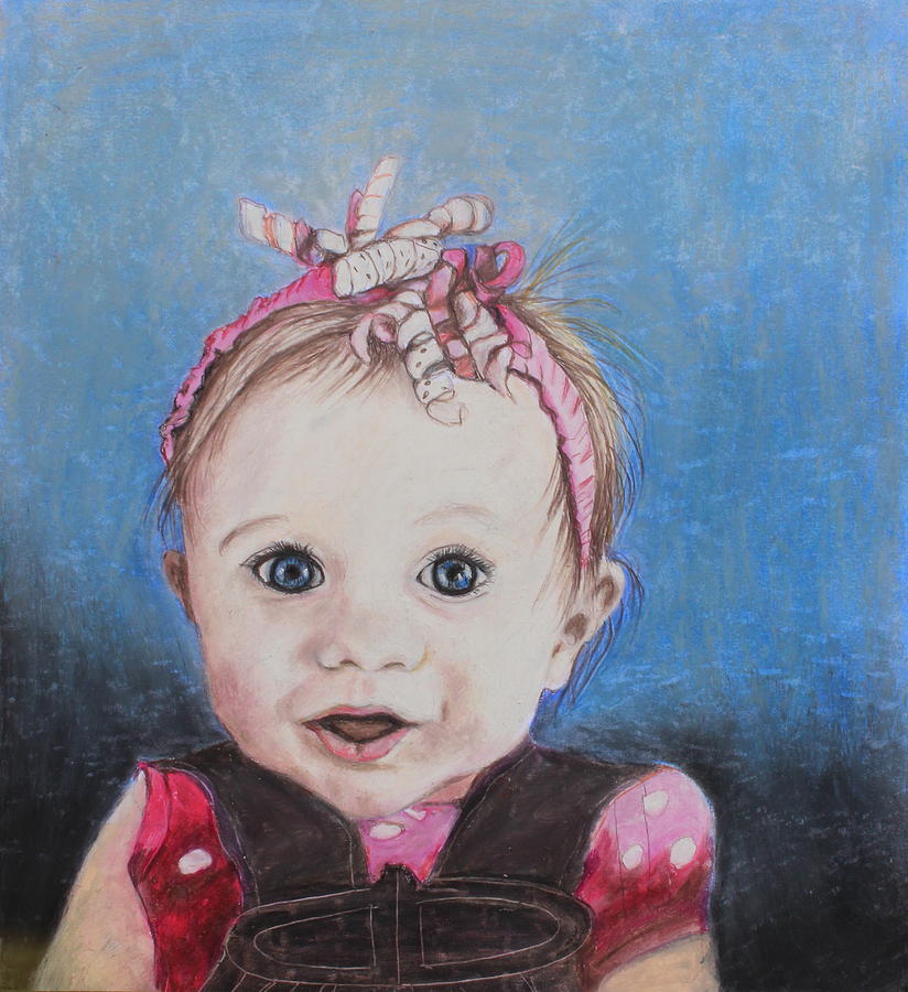 Portrait Painting - Baby Girl by Jeanne Fischer