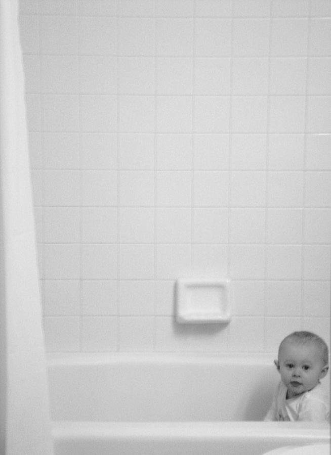 Baby In Tub Photograph by Culture Cruxxx