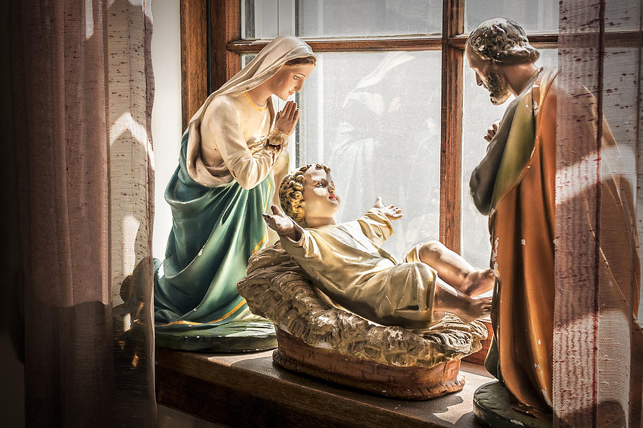 Baby Jesus Welcoming a New Day Photograph by Nancy Strahinic