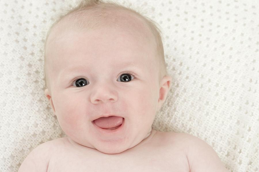 Baby Lying On A Blanket Photograph by Science Photo Library Baby Lying On A Blanket Photograph by Science Photo Library