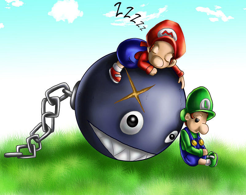 Baby Mario Brothers Digital Art by Claudia Laube