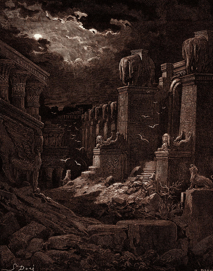 Babylon Fallen, By Gustave Dore Drawing by Litz Collection - Fine Art ...